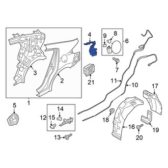 Hyundai OE - Rear Right Tail Light Pocket