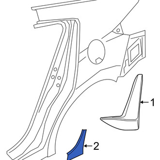 Hyundai OE - Rear Left Stone Guard