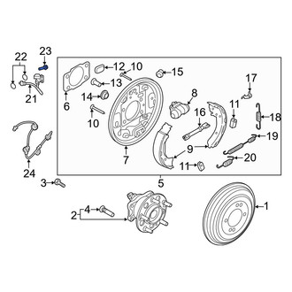 Hyundai OE - Brake Hydraulic Hose to Caliper Bolt