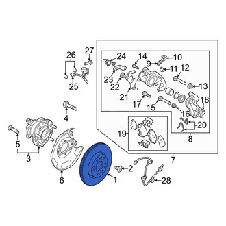 Hyundai OE - Rear Disc Brake Rotor
