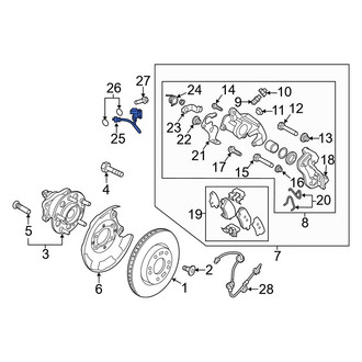 Hyundai OE - Rear Right Brake Hydraulic Hose