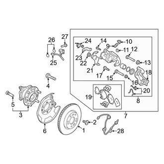 Hyundai OE - Rear Suspension - Brake Components (Sport)