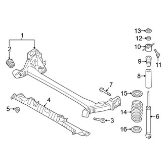 Hyundai OE - Rear Suspension - Suspension Components (Eco / Limited / SE / Value Edition)