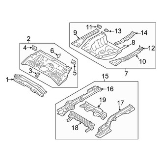 Hyundai OE - Rear Body & Floor - Floor & Rails (USA Built)