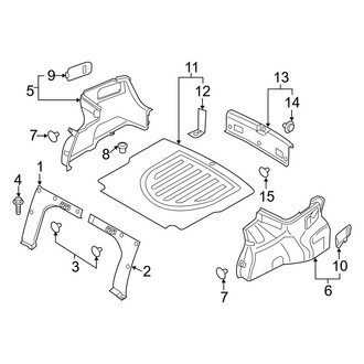 Hyundai OE - Rear Body & Floor - Interior Trim (Korea Built, Trunk Compartment)