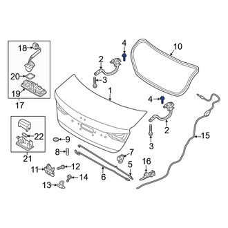 Hyundai OE - Deck Lid Hinge Bolt