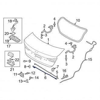 Hyundai Elantra Trunk & Tailgate Hinges — CARID.com