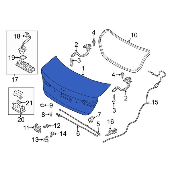 Hyundai OE 69200F2050 - Rear Deck Lid