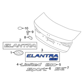 Hyundai OE - Rear Deck Lid Emblem