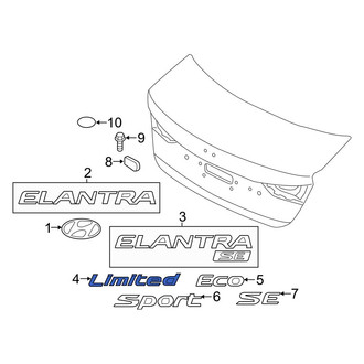 Hyundai OE - Rear Deck Lid Emblem