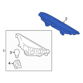 Hyundai OE - Rear Center High Mount Stop Light Cover