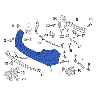 Hyundai OE - Rear Bumper Cover