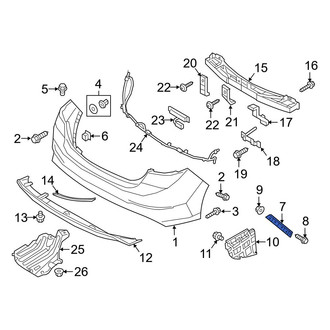 Hyundai OE - Rear Left Bumper Guide