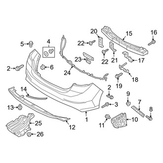 Hyundai OE - Rear Bumper - Bumper & Components (USA Built)