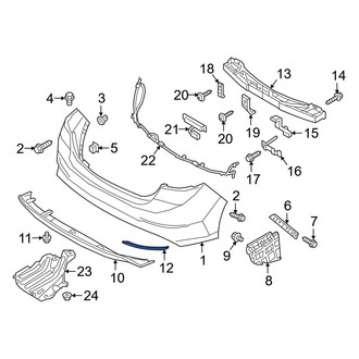 Hyundai OE - Rear Right Reflector Panel