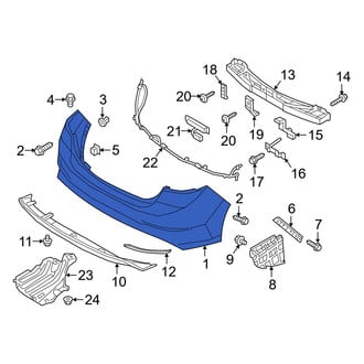 Hyundai OE - Rear Bumper Cover