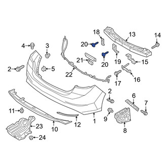 Hyundai OE - Bumper Impact Bar Screw