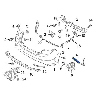 Hyundai OE - Rear Left Bumper Guide