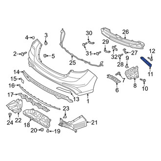 Hyundai OE - Rear Left Bumper Guide