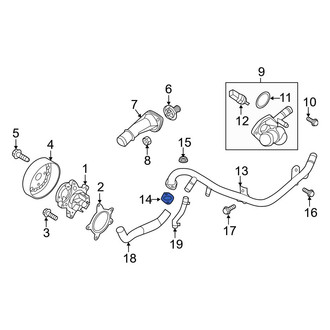 Hyundai OE - Engine Coolant Pipe Gasket
