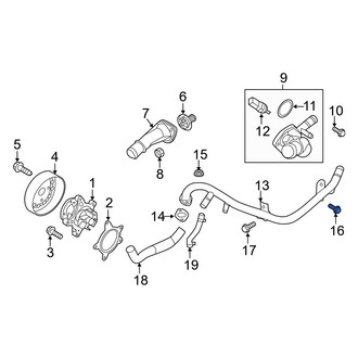 Hyundai OE - Engine Coolant Inlet Flange Bolt