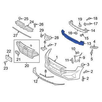 Hyundai OE - Front Bumper Impact Absorber