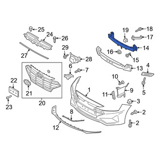 Hyundai OE - Rear Bumper Impact Bar