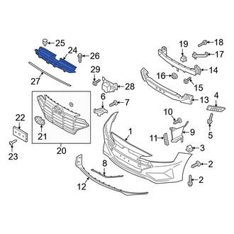 Hyundai OE - Front Bumper Cover Spacer Panel