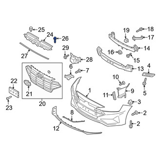 Hyundai OE - Bumper Cover Screw