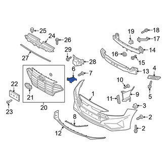 Hyundai OE - Front Right Bumper Guide