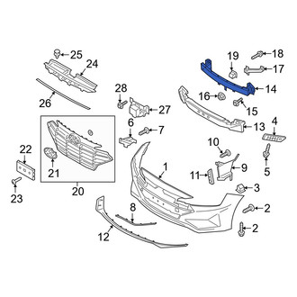 Hyundai OE - Front Bumper Impact Bar