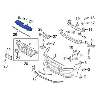 Hyundai OE - Front Bumper Cover Spacer Panel