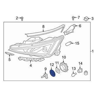 Hyundai OE - Front Headlight Bulb Cap