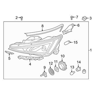 Hyundai OE - Front Lamps - Headlamp Components (Bulb Type)