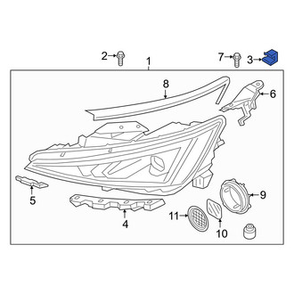 Hyundai OE - Headlight Fastener Clip