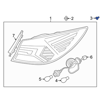 Hyundai OE - Tail Light Clip