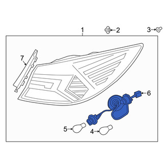 Hyundai OE - Tail Light Socket