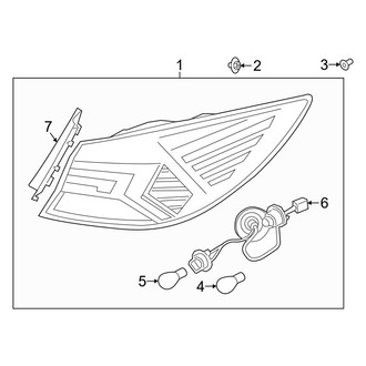 Hyundai OE - Rear Lamps - Tail Lamps