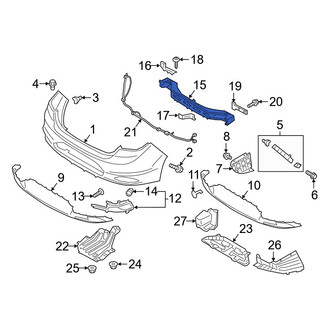 Hyundai OE - Rear Bumper Impact Bar