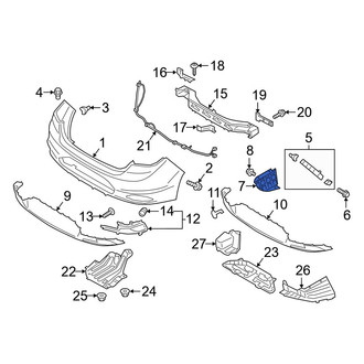Hyundai OE - Right Bumper Cover Bracket