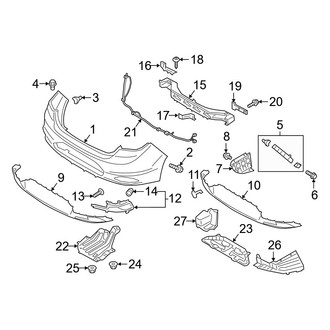 Hyundai OE - Rear Bumper - Bumper & Components