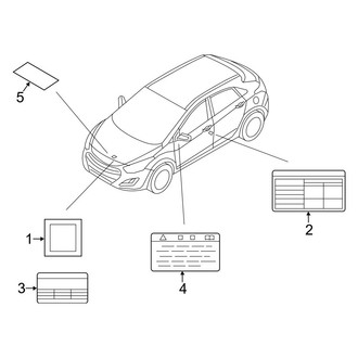Hyundai OE - Information Labels - Labels