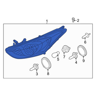 Hyundai OE - Front Left Headlight Assembly