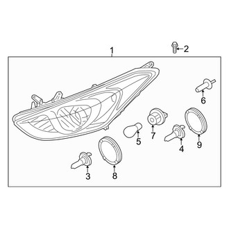 Hyundai OE - Front Lamps - Headlamp Components