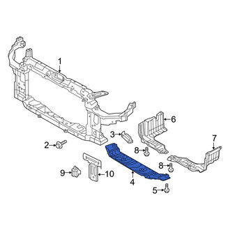 Hyundai OE - Front Radiator Support Splash Shield
