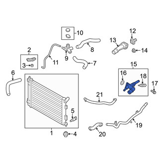 Hyundai OE - Engine Coolant Outlet Flange
