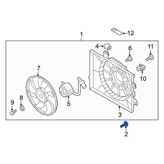 Hyundai OE - Radiator Mount Bolt
