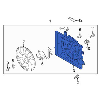Hyundai OE - Engine Cooling Fan Shroud