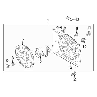 Hyundai OE - Engine Cooling Fan Assembly