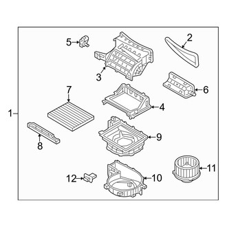 Hyundai OE - Air Conditioner & Heater - Blower Motor & Fan